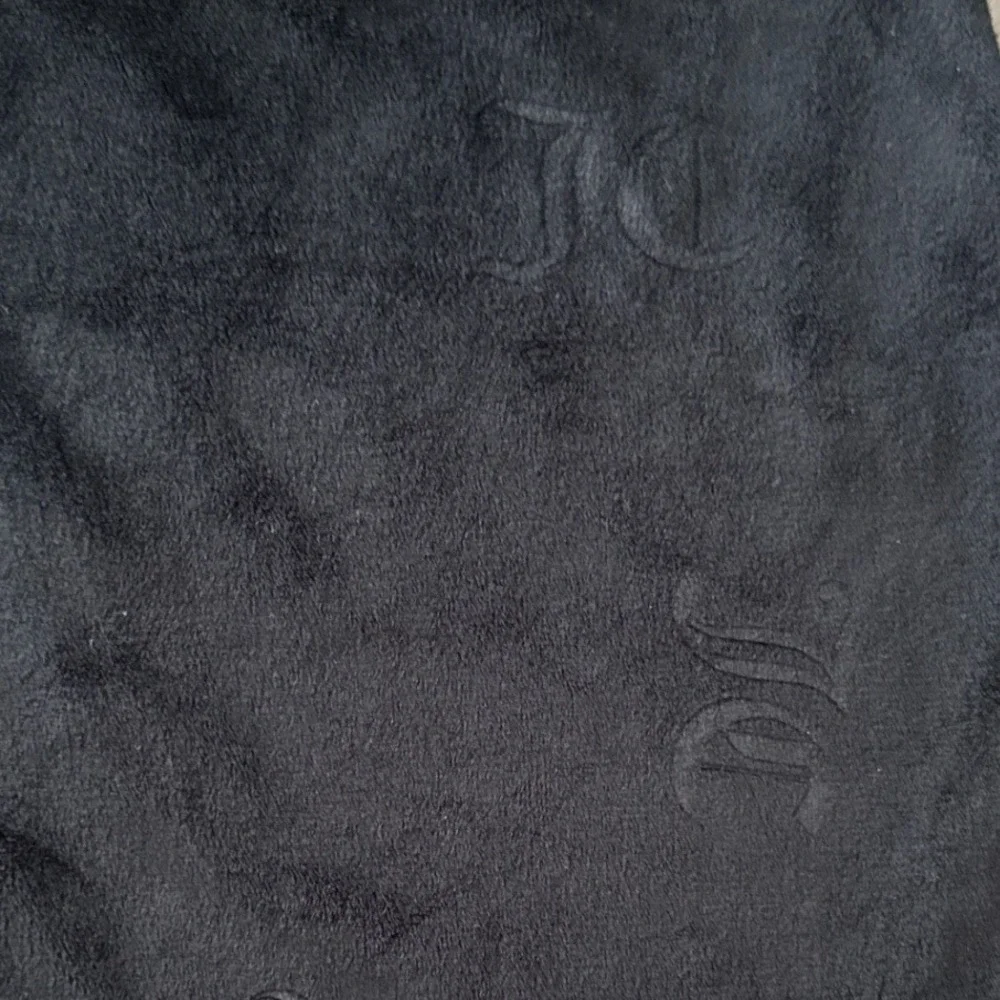 Juicy Couture Women Y2K Velour Sleep Shorts Logo‎ Waistband Size S Black Lounge